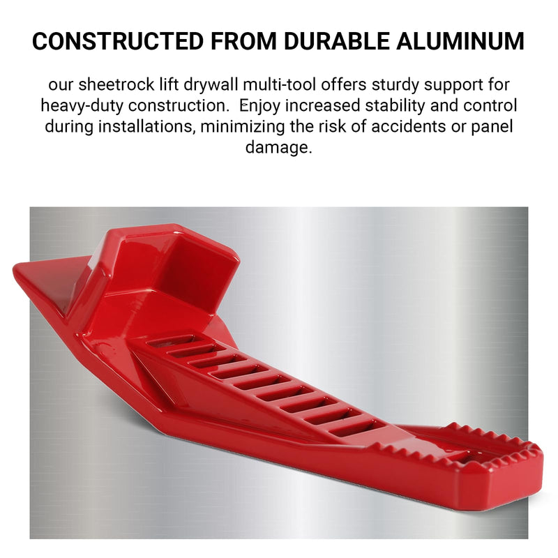 (2-Pack) Calvana XL Drywall Lift & Sheetrock Kicker Multi-Tool Set with Built-In Drywall Rasp Tool & Bottle Opener, Ideal for Wall Panels & Door Installation, XL Size Drywall Tools 2pk