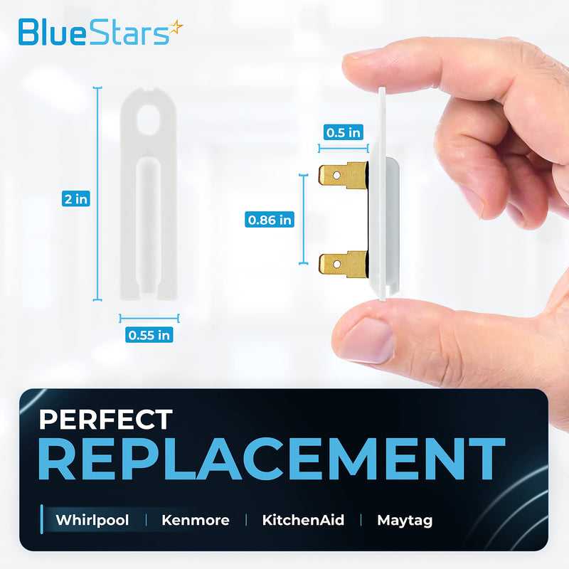 3392519 Dryer Thermal Fuse Part by BlueStars - Kenmore Dryer Thermal Fuse Fit for Whirlpool Kenmore - Replaces AP6008325 3388651 694511 80005 WP3392519VP Pack of 1