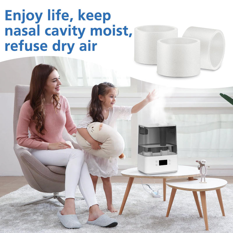 30-Pack Top Fill Humidifier Replacement Filter Compatible with LEVOIT Classic160, Dual150, Dual200S, Classic300(S), LV600S, OasisMist450S, Superior6000S Humidifiers White 1