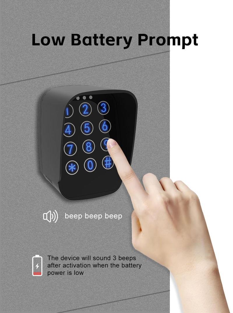 X X-HOUSE Touch Panel Wireless Keypad for X X-HOUSE & JUJIANG Automatic Swing Sliding Gate Opener, Wall Mounted Waterproof Keyless Entry Keypad, Digital Code Keypad Security Control