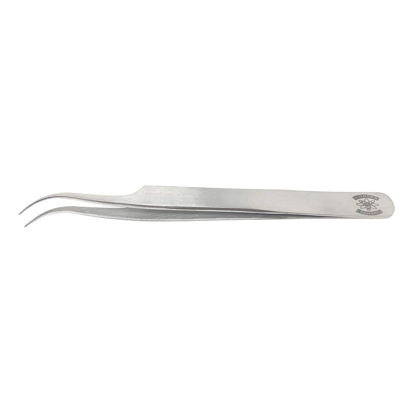 High Precision Stainless Steel Lab Forceps with Curved Very Fine Tips