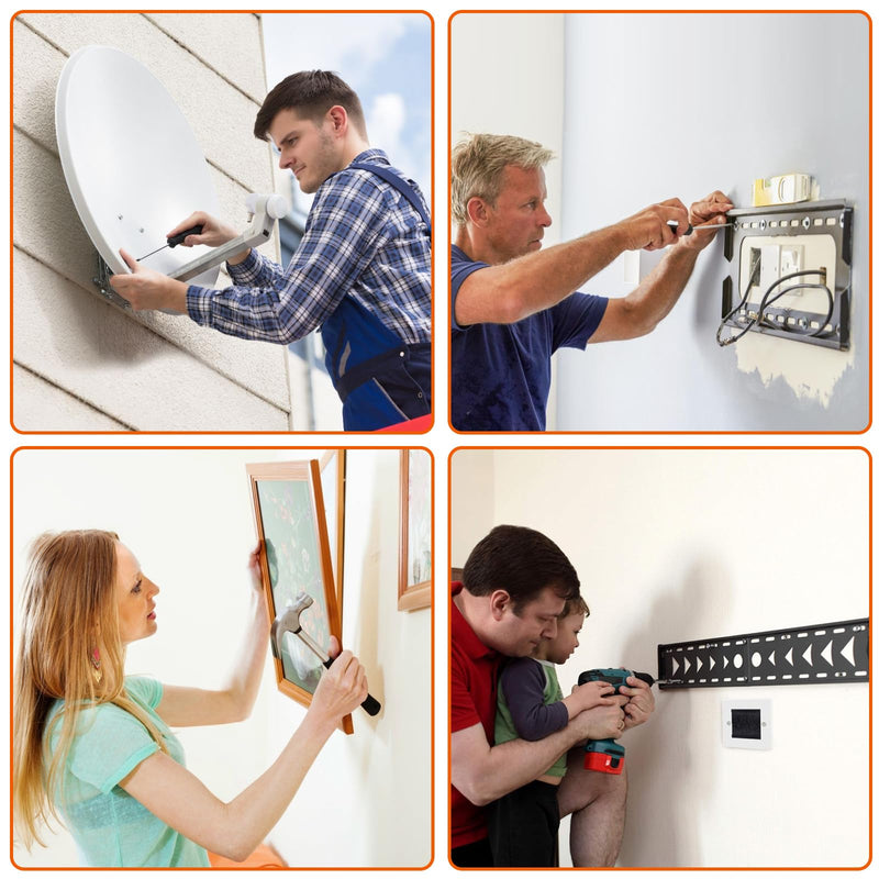 Stud Finder Wall Scanner, Advanced 5-in-1 Detector for Wood, Metal, Joists, Pipes, and AC Wires, Upgraded New version Intelligent Chip, High-Definition LCD Display Screen & Audible Alarm Orange