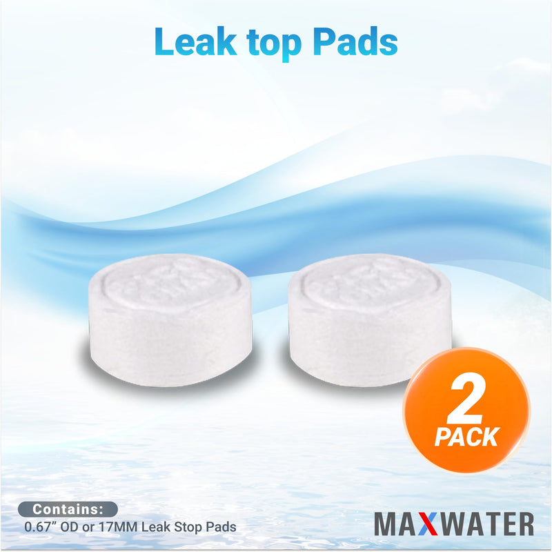 Max Water Leak Detector - Expanding Pad for Reverse Osmosis Shut Off Valve (17MM) - Pack of 2 17MM