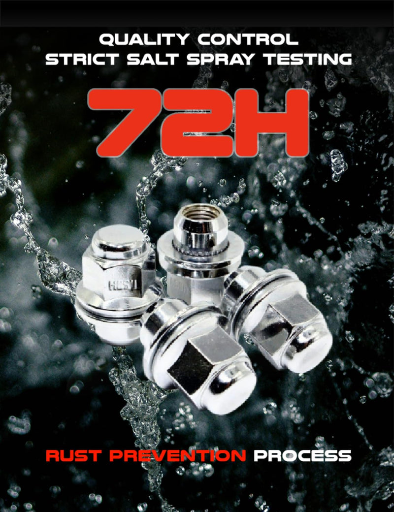 Set of 4 12x1.5 Veritek Mag OEM Factory Washer Style Chrome Lug Nuts for Toyota Tacoma 4 Runner SR5 Pre-Runner TRD Off-Road Limited Factory Stock Replacement