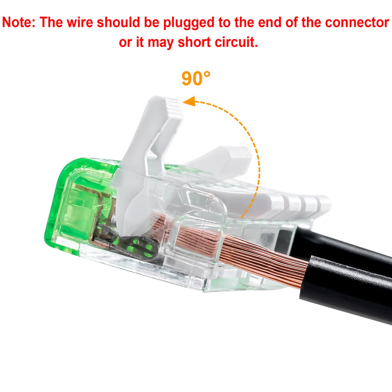 Lever Nuts 78pc Compact Splicing Wire Connector Assortment with Case，Includes (34x) 2 Port, (26x) 3 Port, (18x) 5 Port， AWG 12-24