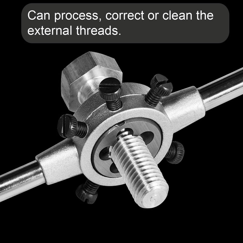 uxcell 2pcs Round Threading Die M3.5 x 0.6 Metric Thread Right Hand Screw Cutting Fixed Dies, Alloy Tool Steel Tapping Repair Tool