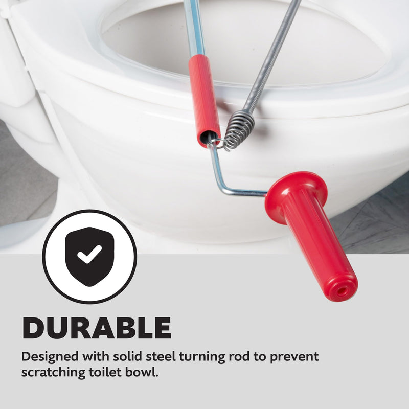 Plumb Craft 7730010 3' Light Duty Auger (Foot) Length for House Hold Toilets, Orange