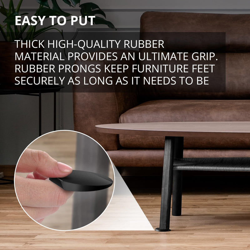 X-Protector Furniture Levelers - 30 PCS 2" - Black Rubber Shims for Leveling - Multi-Purpose Furniture Leveling Feet to Prevent Furniture from Wobbling - Good for All Kinds of Furniture! 30 PCS Black