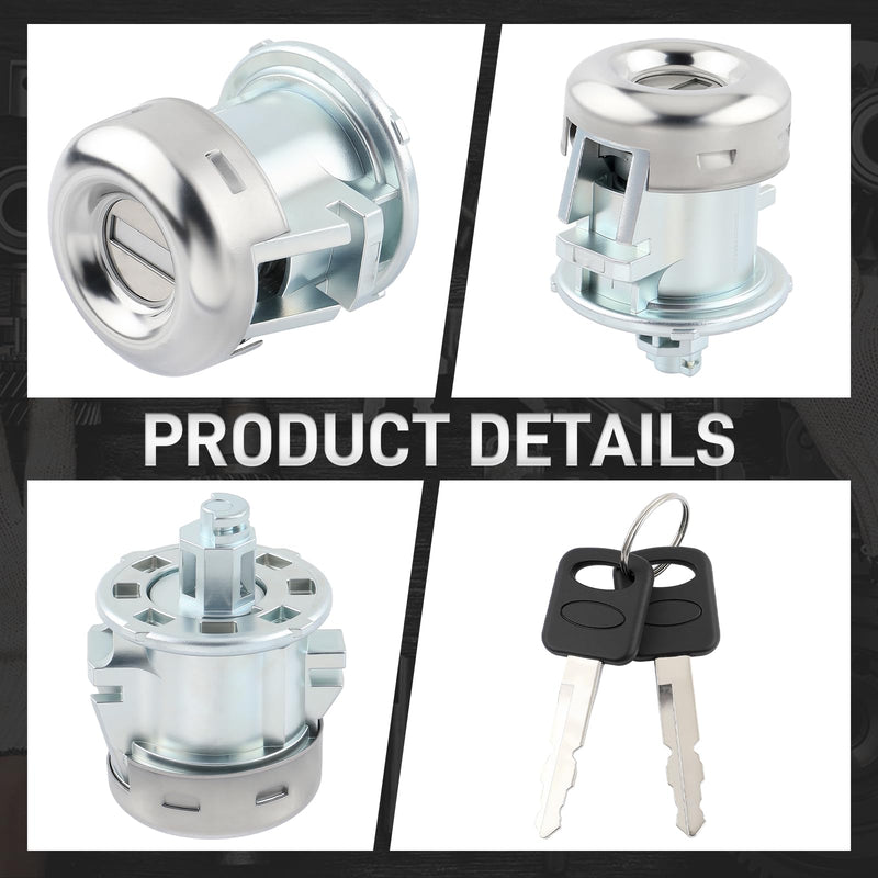 703362 Door Lock Cylinder with Key Set Compatible with Ford F150 1997-2014 Compatible with Lincoln Navigator 1998-2014 Compatible with Mercury Montereyc 2004-2007 7C3Z1521990A 7C3Z-1521990-A