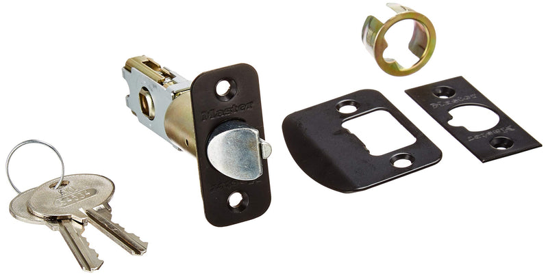 Master Lock BCO0112P Biscuit Door Knob with Lock, Aged Bronze Entry