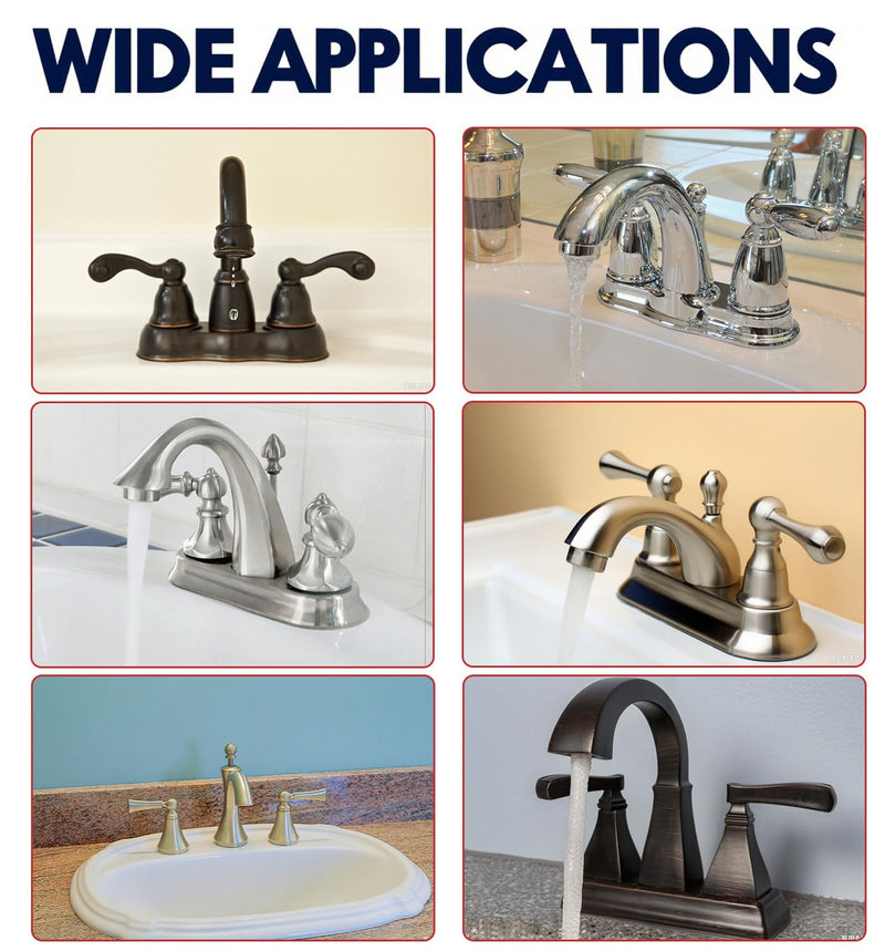 RP25513 Faucet Stem Assembly Replacement kit for Delta Two Handle Faucet Repair Kit with RP24096 cartridge, RP4993 Seat and Spring, RP24097 Turn Stop 1/4, Pack of 4