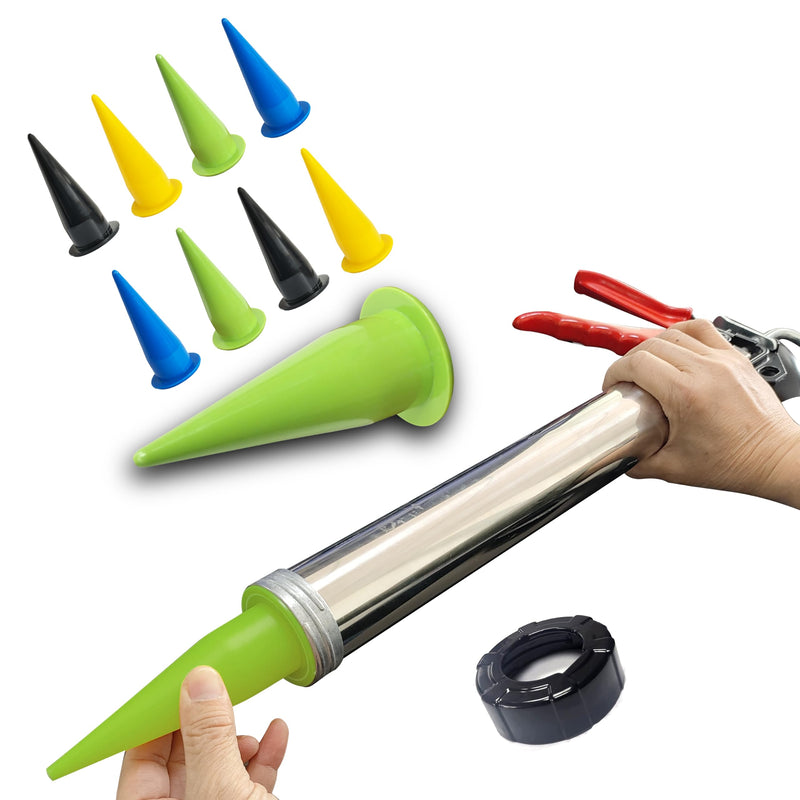 Plastic Caulk Nozzle Set, 8 PCS, 4 Colors