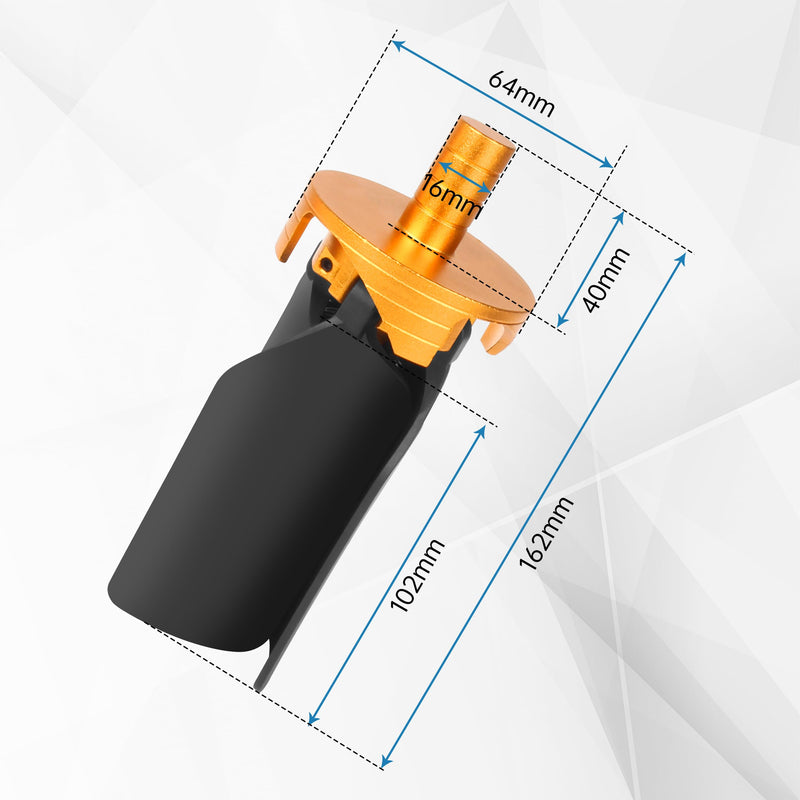 CNC Chip Removal Fan,Chip Cleaner for Steels, Aluminum, Copper,Wood Working, High Power Removal Rate for Milling Cutter,5/8" Shank, 4 Flute,Unfold Size 260mm
