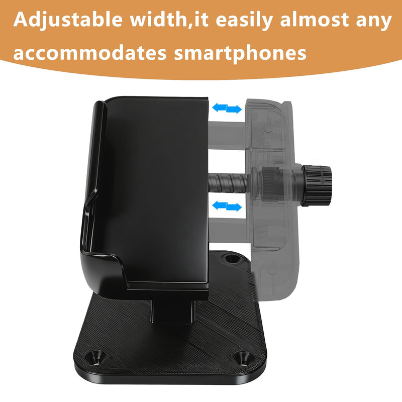 Boat Dash Mount Phone Holder Adjustable and Secure Marine Smartphone Mount-Fit Most Smartphones,Comes with Multiple mounting Options