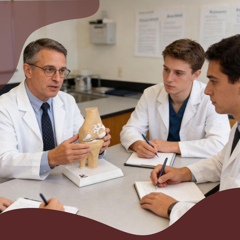 1:1 Osteoarthritis Knee Model for Orthopedic Patient Education | Shows Knee Arthritis;Explains Cartilage Wear;Magnetic Demo Design;For Clinic Teaching;Patient Education Aid