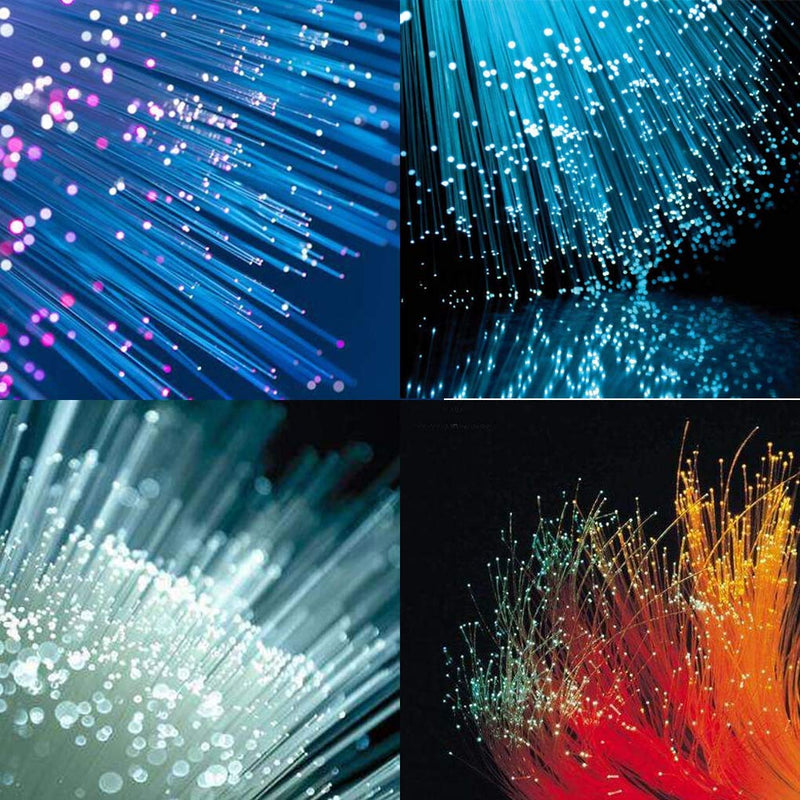 AZIMOM PMMA Plastic End Glow Fiber Optic Cable 0.75mm(0.03in) 100m(328ft)/Roll for Star Sky Ceiling All Kind Led Light Engine Driver Source 0.03in/0.75mm*328ft