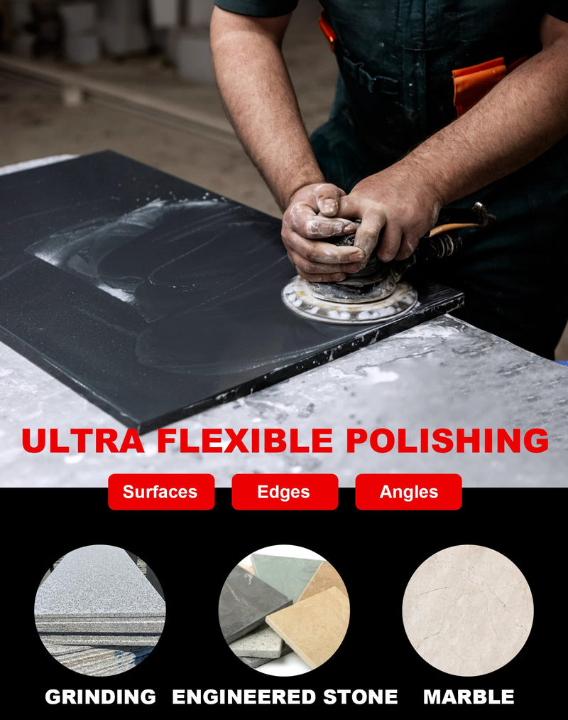 Casaverde 3 Step Diamond Polishing Pads 4 Inch Dry or Wet for Granite Marble 3-step polishing pads