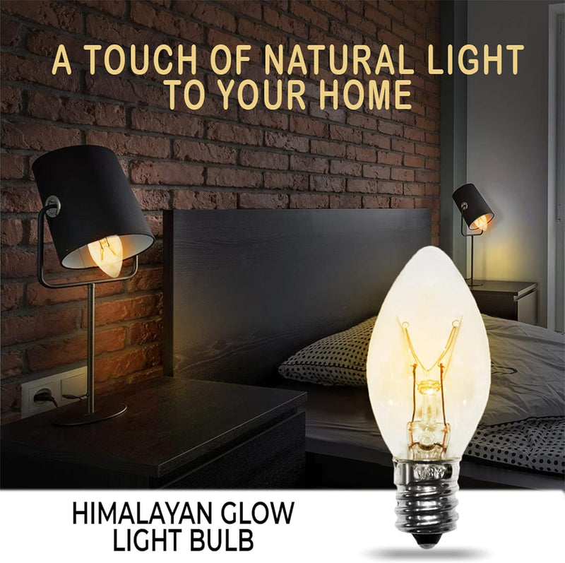 Himalayan Glow B15-6Pack Bulbs for Salt Lamps, Salt Lamp Bulbs(6-Pack)