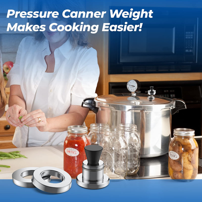 50332 3-Piece Pressure Regulator 5-10-15lb Canning Weight for Presto Pressure Cooker Canner 0178107 0178410 0175107 0174510 0175510 0177001 0174001 6803571