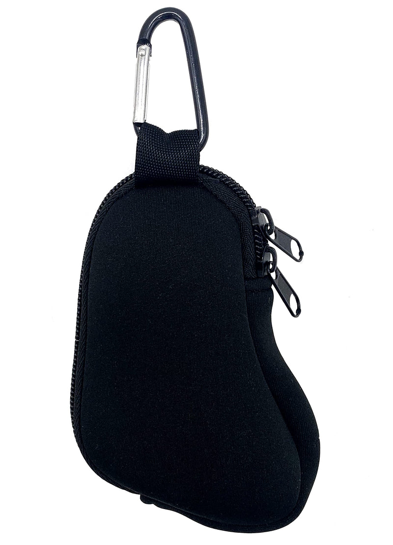 Wanty Asthma Inhaler Holder Neoprene Protective Portable Carrying Bag Travel Inhaler Mini Case Sleeve for L-Shaped Inhaler, Inhaler Not Included (Black) Black