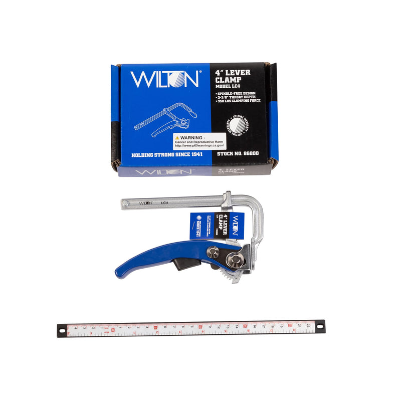 Wilton 4-Inch Lever Clamp, 350 Lbs. Clamping Force (LC4) 4 in. Pack Of 1