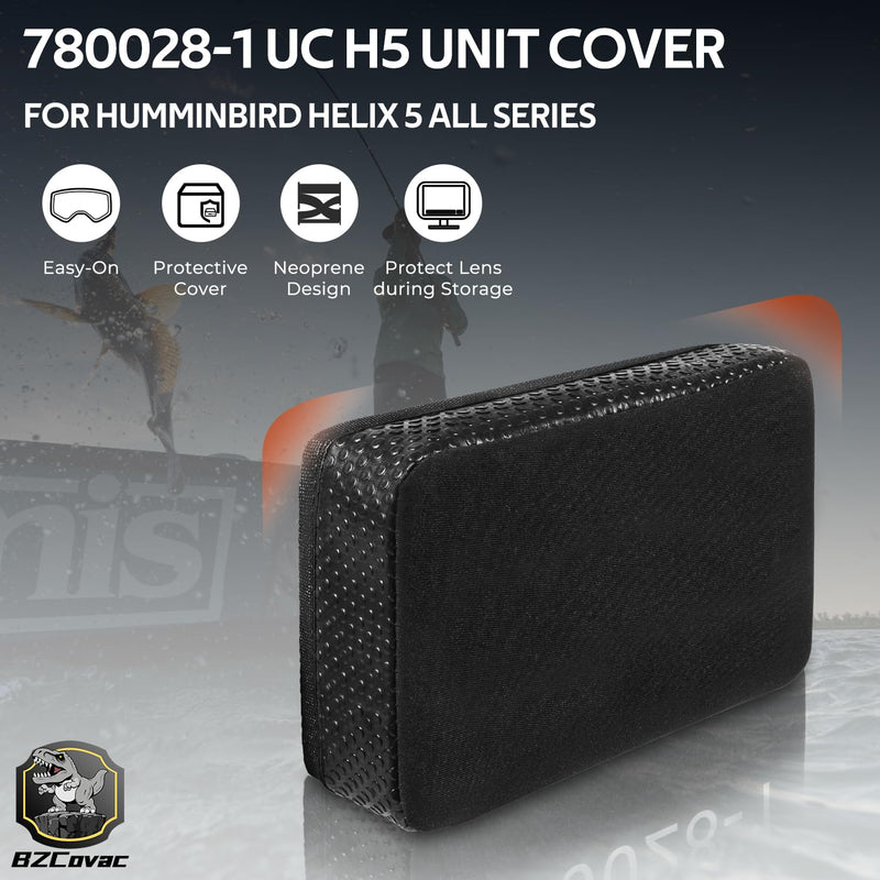 GPS Cover for Humminbird Helix 5 Fish Finder - 5'' Neoprene Screen Sun Cover, 780028-1