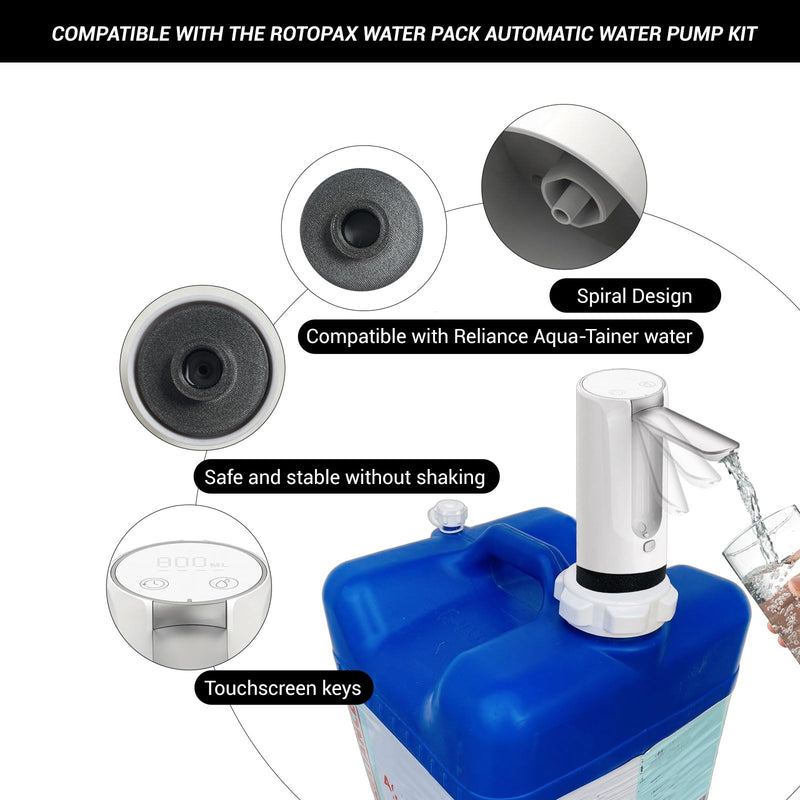 Water Pump Faucet Adapter Kit Compatible with Reliance Aqua-Tainer (Set B-Touch screen water pumps) B-Updated