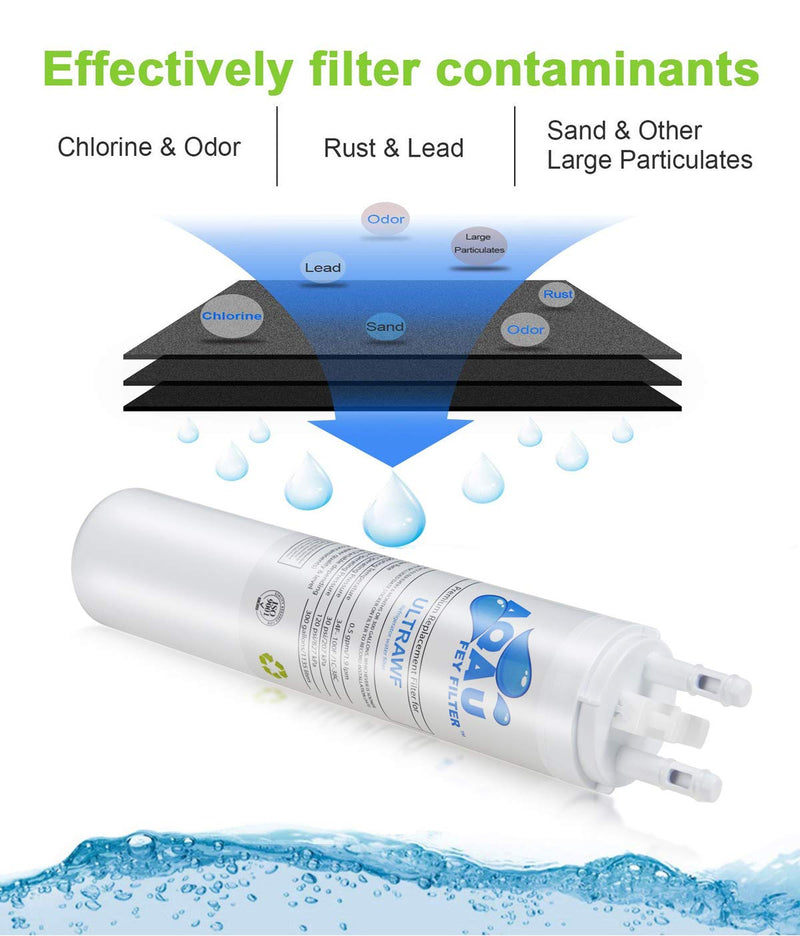 UL TRAWF Water Filter Replacement for UL TRAWF, Pure Source Ultra, Ken More 9999, 46-9999 Water and Ice, 3 Pack, Height 11 inches (4 Packs)