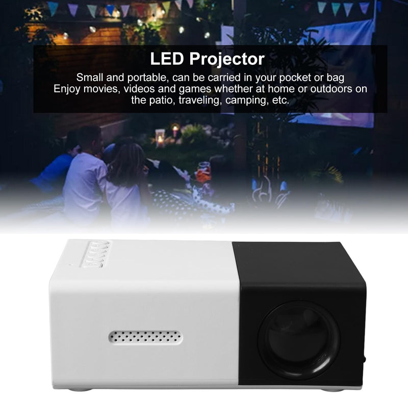 Mini Projector proyector 1080P HD Mini Kid Projector Black White proyector for Videos Projectors