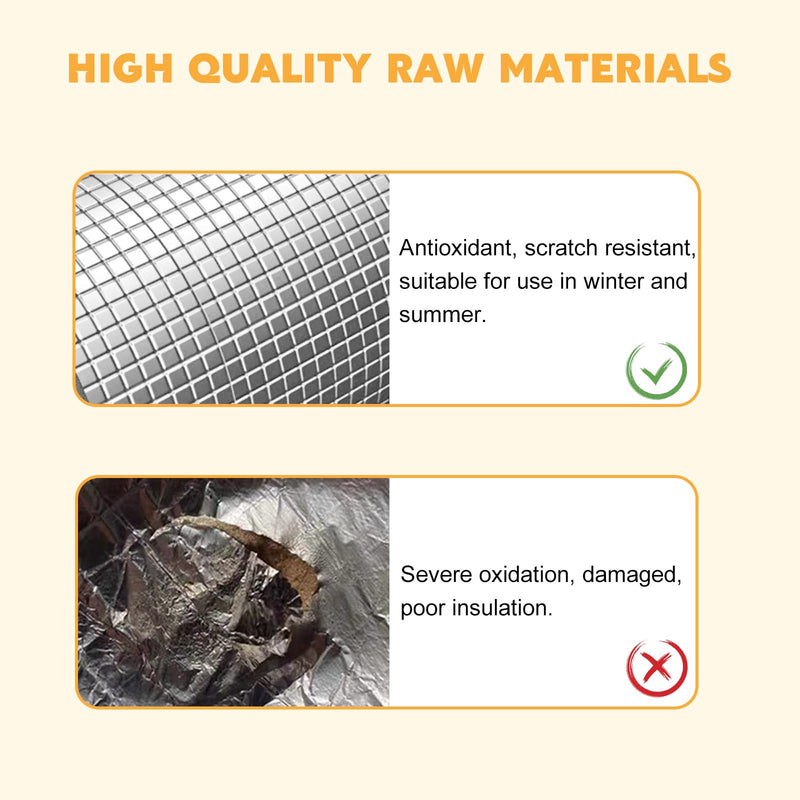 Water-Pipe-Insulation-Wrap-Foam-Tube 4" W x 33 FT Self Adhesive Outdoor Foam and Foil Water Pipe Insulation Wrap for Winter 4" W x 33' L