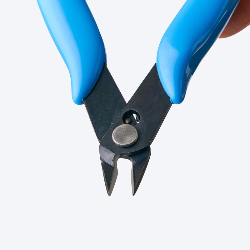 LB2 5 Inch Model Nipper, Plastic Model Tools for Beginners, Sharp Blade Gundam Nipper with Non-Slip Grip, Spure Cutter for Electronics, Gunpla Model Building, Jewelry, Blue A