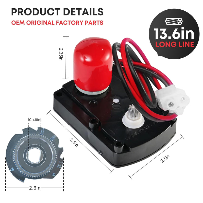 7286039 WS26X10021 7281291 7384691 Water Softener Valve Motor Original Equipment Manufacturer (OEM) Part Black with Gear 7283489 - NewNest Australia