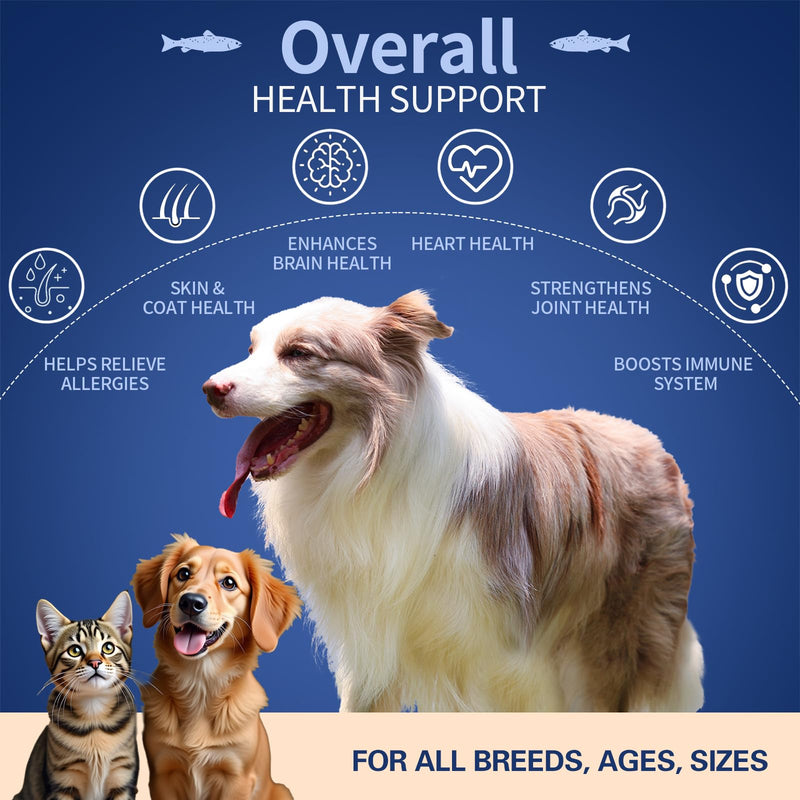 DANFISK Salmon Oil Formula with Omega 3, Fish Oil for Dogs Supplement, Skin & Coat Dog Oil, Itchy Relief, Immune Support for Joints & Heart, Food Topper, 16 oz. 16oz