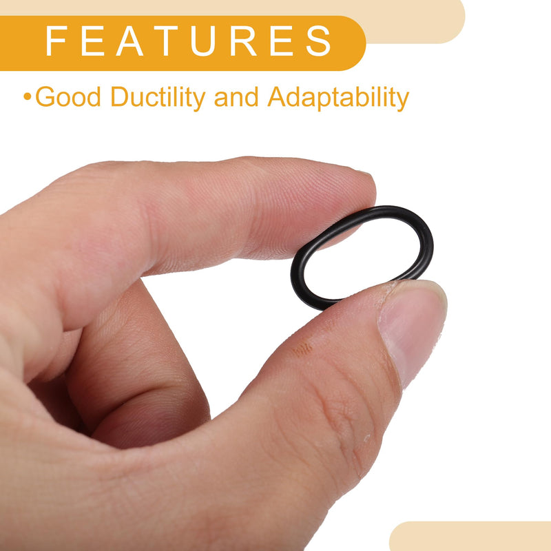 50 Pcs 15mm ID x 2mm CS Universal Car O Ring Seal Gasket - Car - Faucet Repair Trucks Suvs Trailer Tube Sealing Waterproof - NBR Rubber Black