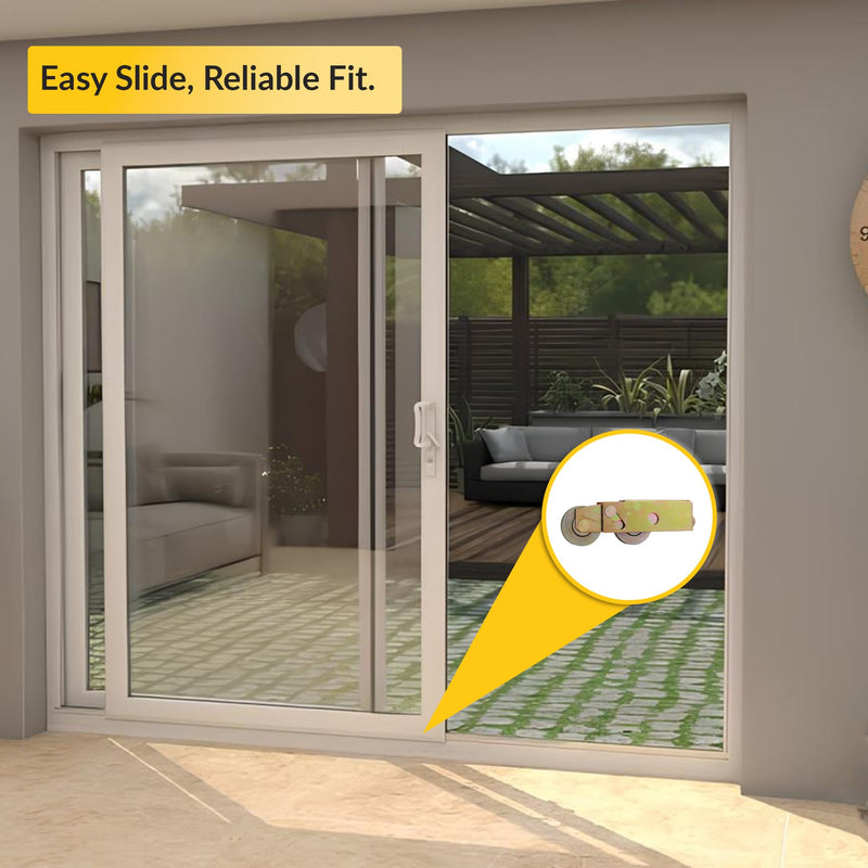 Brixwell 900-19383 Patio Door Roller Tandem with Steel Wheel solid