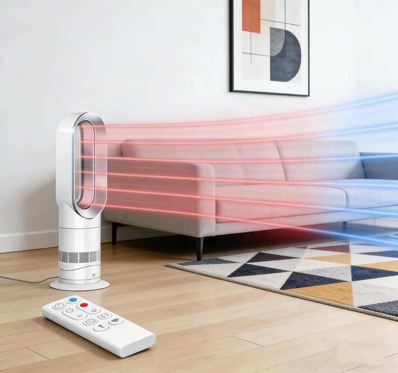 Replacement Fan Remote Control Compatible with Dyson AM09 Hot + Cool Heater Tower Fan 966538-01 White Color