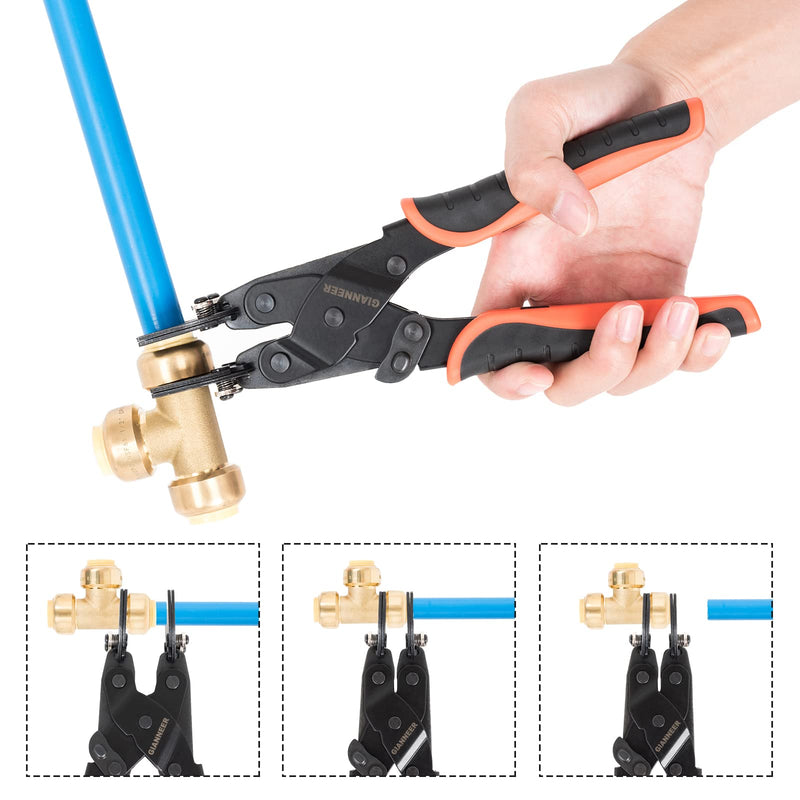 Push to Connect Removal Tool Disconnect Tongs Tool Plumbing Tools for 1/2”, 3/4”, 1” Push Fittings Pex Removal Tool Improved Version IMPROVED DISCONNECT TONGS