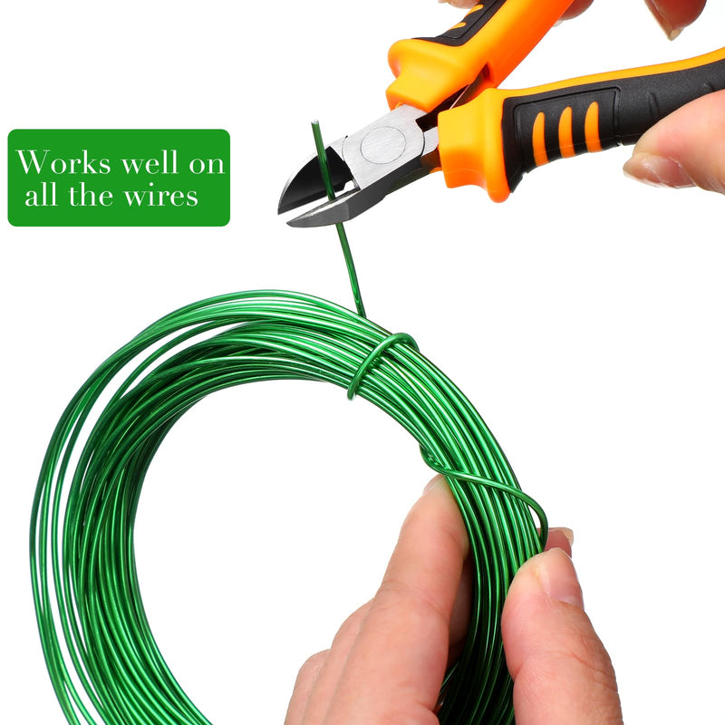 5 Roll Aluminum Bonsai Training Wire Tree 160 Feet Total with Bonsai Wire Cutter Anodized Wire 1/1.5/2.0 mm Training Wire for Holding Bonsai Branches Small Trunks