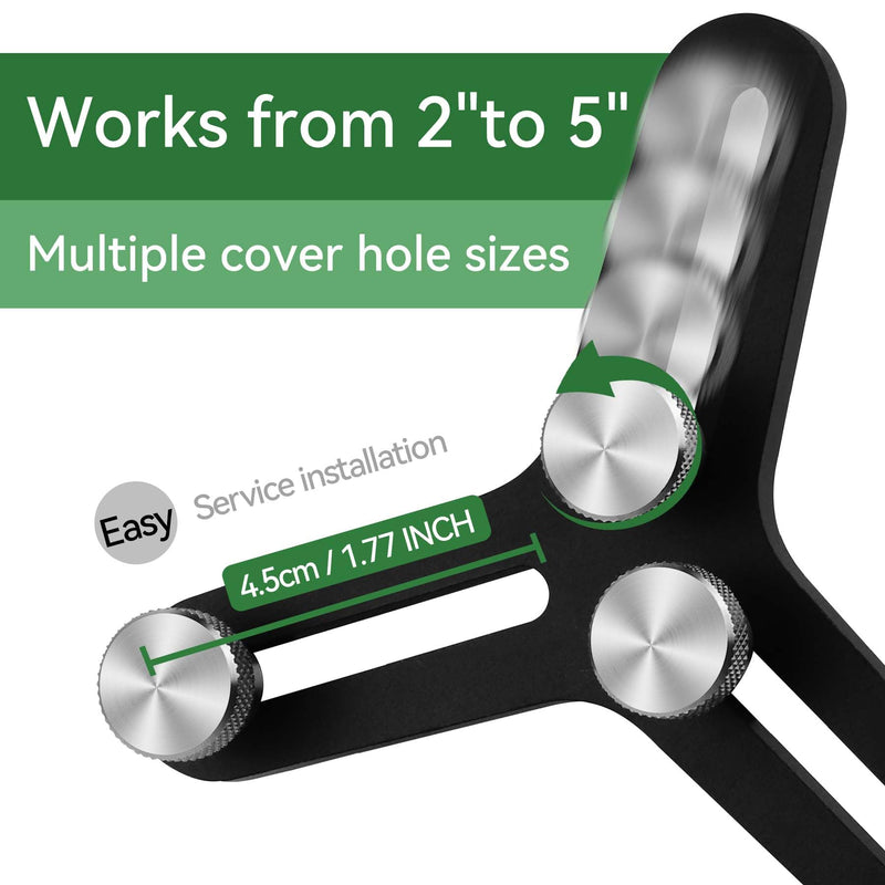 Universal Piston Ring Squaring Tool for End Gap 2 inch to 5 inch Bores without Feeler Gauge