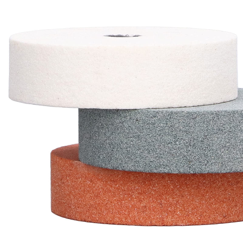 3pcs Bench Grinding Wheel, Silicon Carbide Grinding Stone Pedestal Abrasive Wheel for Metal Ceramic Wood