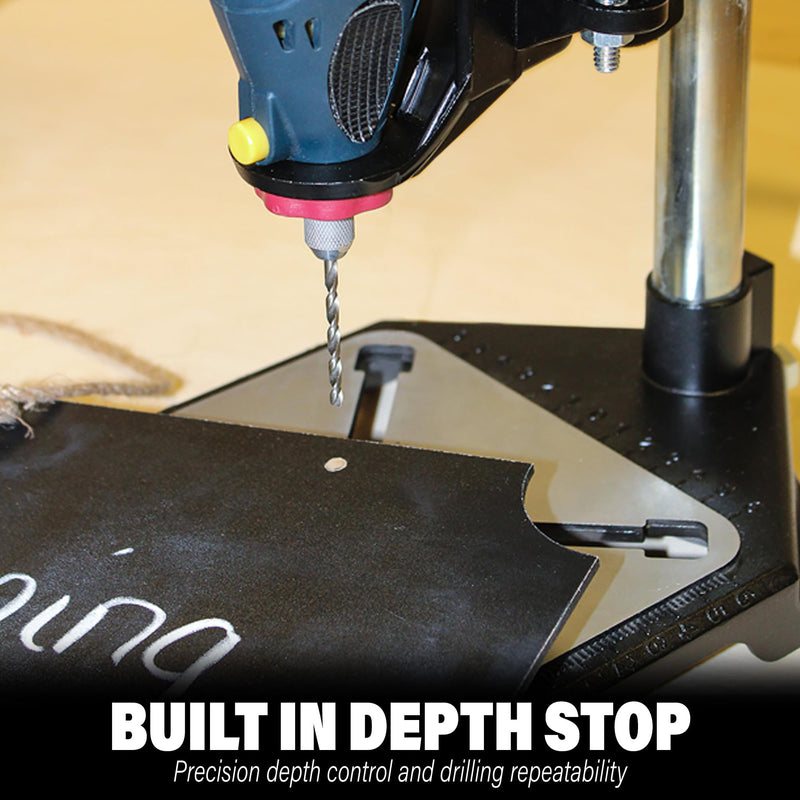 Milescraft 1097 ToolStand - Variable Speed Drill Press Stand (compatible with Dremel). Rotary Tool Not Included, Black