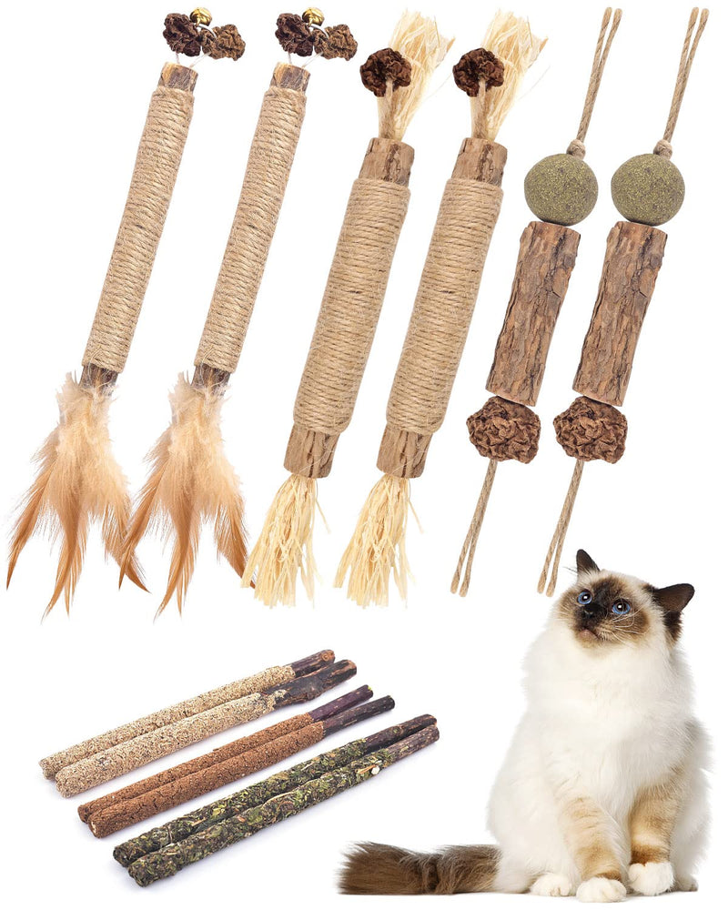 TINDTOP Silvervine Chew Sticks & Chew Ropes for Cats