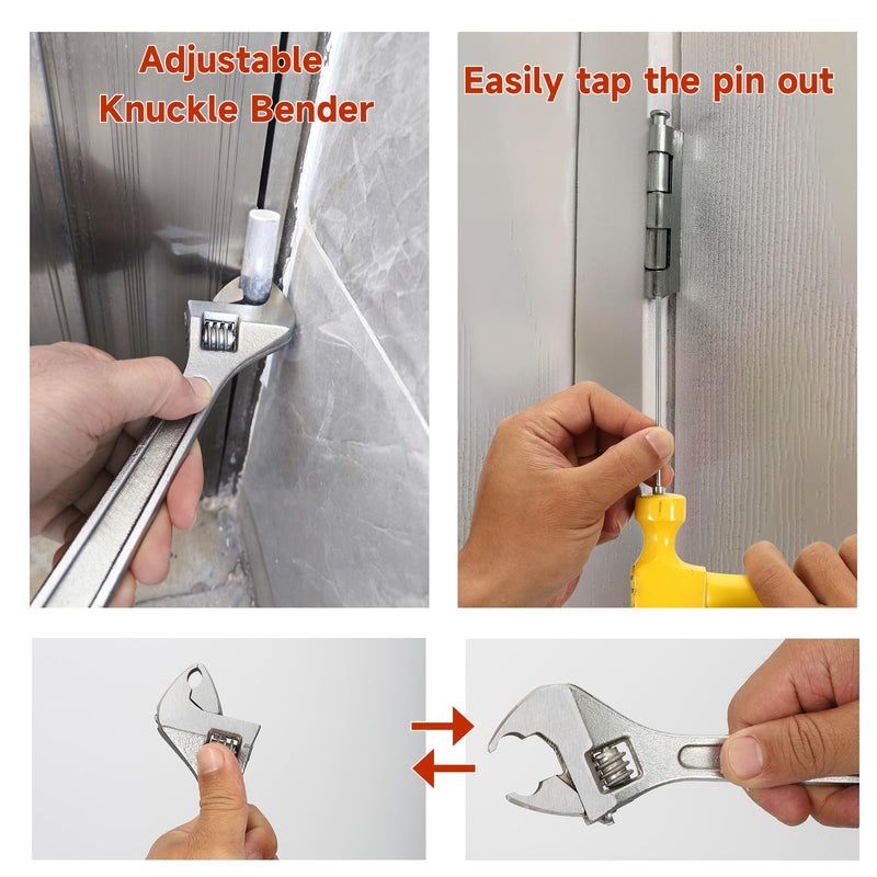 Residential Door Hinge Adjustment Tool, Adjustable Door Hinge Bender for 7mm-13mm Door Hinge, Versatile Door Alignment Solution with Hinge Pin Remover