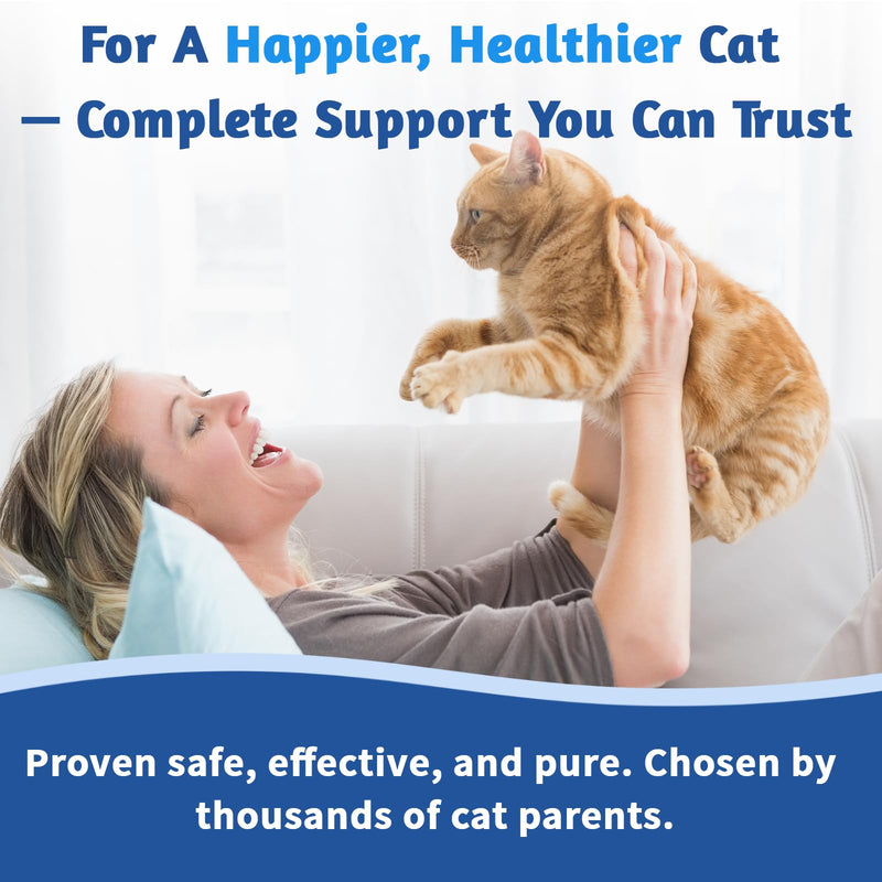 Taurine for Cats Supplement, Pure Cat Taurine Supplement for Heart & Eye Health Support, Immune Boost & Vitality - High Potency 200mg per Tablet - 150 Soft Chewable Delicious Natural Chicken Flavor