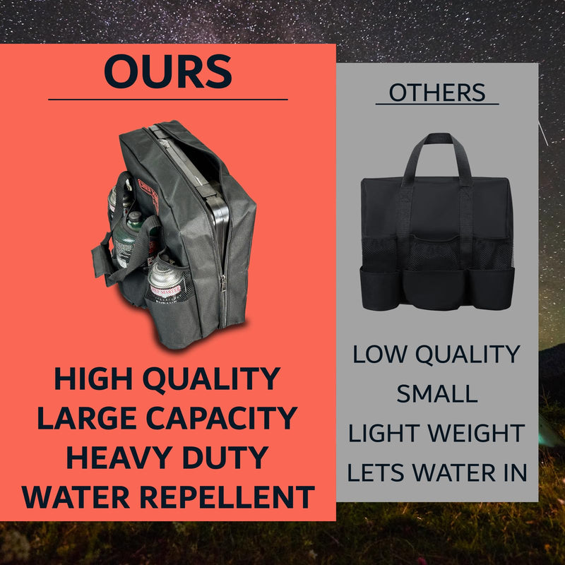 Chef Master 90800 Camp Stove Carry Bag, Multi-Pocket, Rugged Design