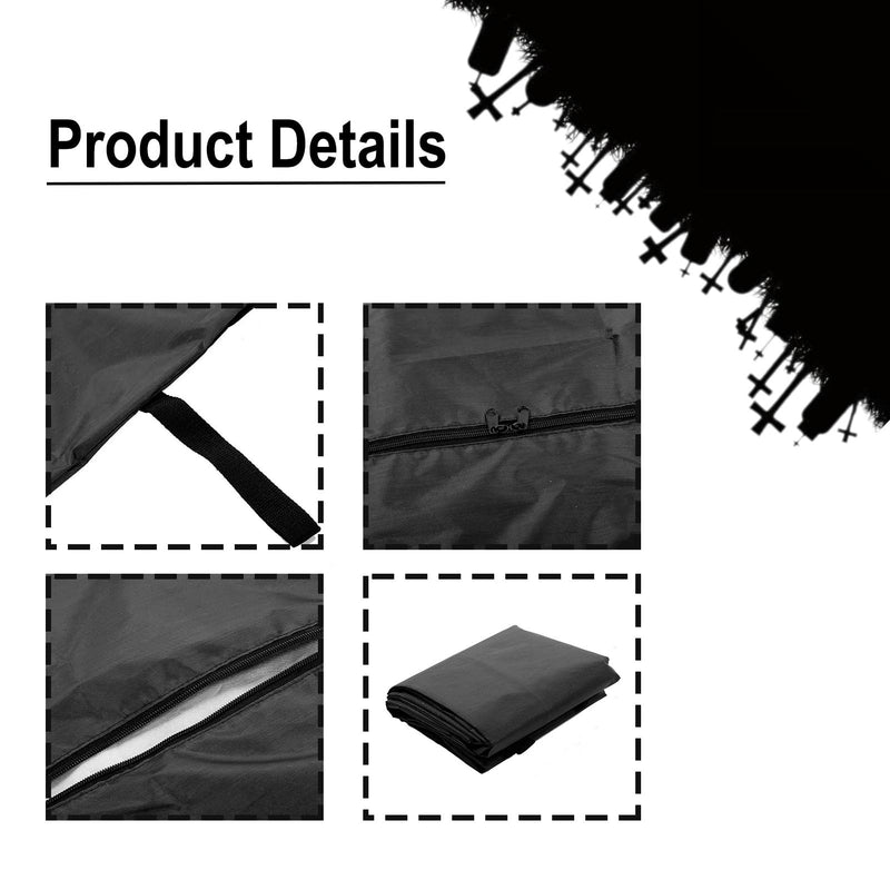 Body Bag, Leak Proof Cadaver Morgue Bodies Bag with 4 Handles, Center Zipper, Emergency Bodies Storage Bag for Funeral Hospitals Transportation, Black (150 * 60CM) 150*60CM