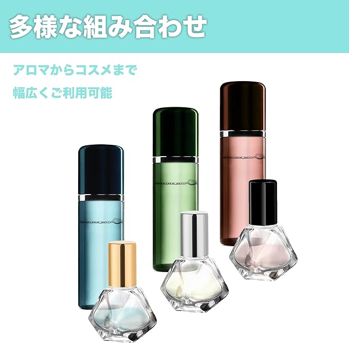 HAMILO 12 Pcs Roll On Bottle Sorter Refill Perfume Glass - NewNest Australia