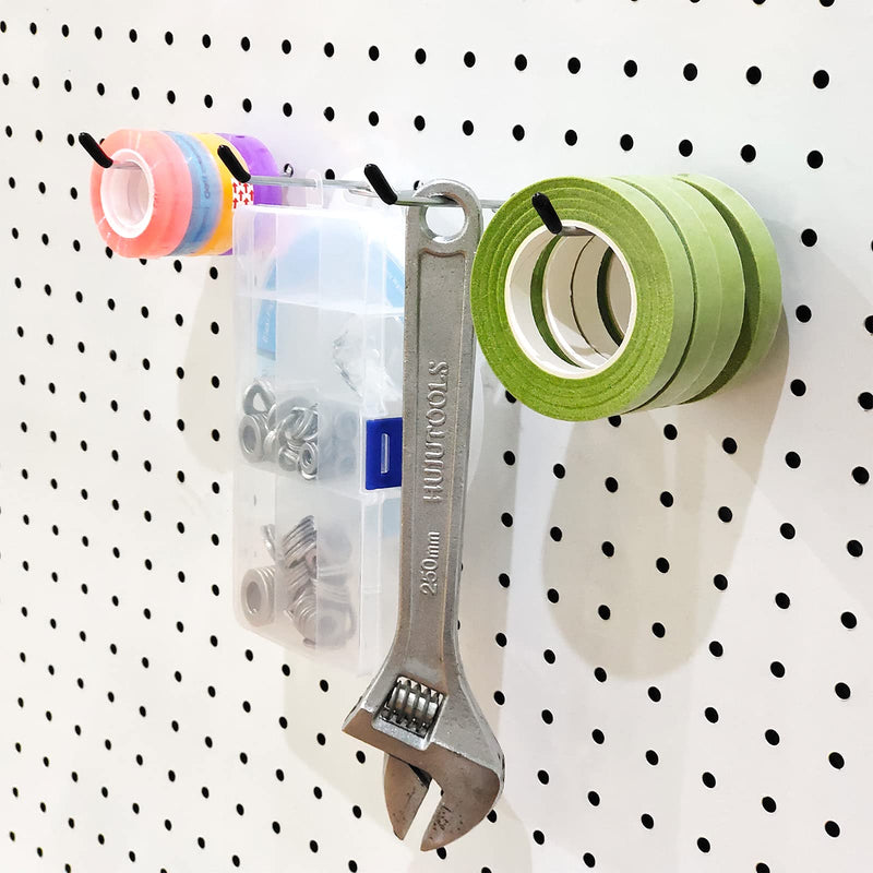 Pegboard Hooks Pegboard Accessories,2 inch,Pegboard Organizer Kit for Garage Organization,Tool Storage, 32 Pack