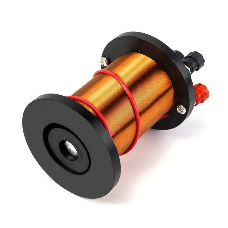 QWORK Demonstration Induction Coil with Primary Coil, Secondary Coil and Cylindrical Magnet for Physics Teaching 1 Pack