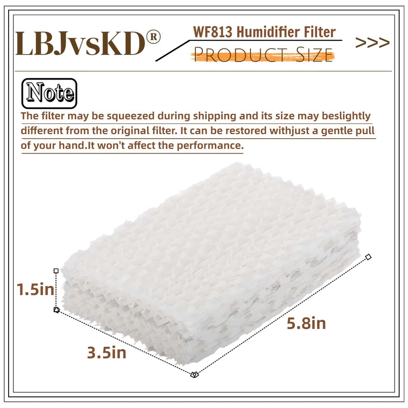 Replaces for Equate Humidifier Filters Replacement WF813 (6-PK)